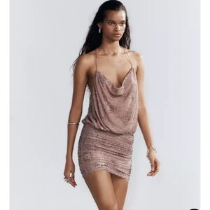 Zara Beaded Sequin Dress